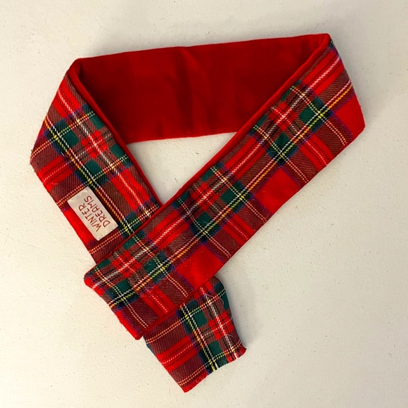 Dog Scarf, Reversible Plaid, L/XL - Picture 1 of 2